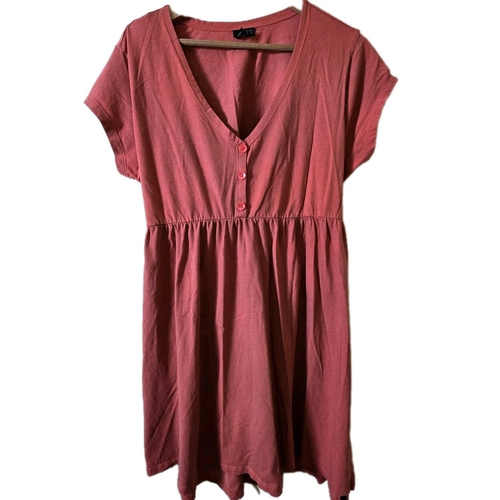 Volcom Dress Girls XL 12 True To This B1312210 Rose Cutout Cotton EUC